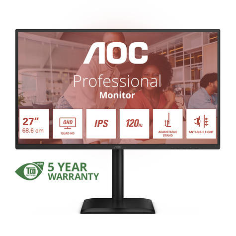 AOC 27" QHD 120Hz HAS AntiBL 2x2W