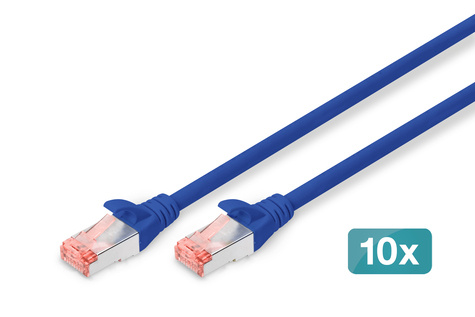 DIGITUS Professional patch cable - 3 m - blue