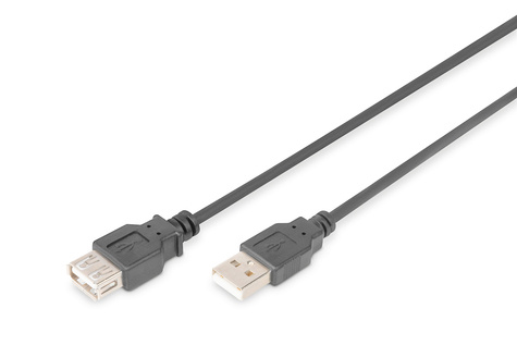 DIGITUS USB 2.0 extension cable - USB Type-A male/USB Type-A female - 3 m
