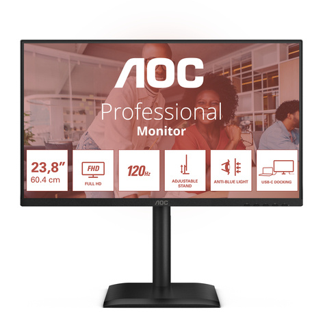 AOC 24E4CV 24" DOCK IPS FHD, 4 ms