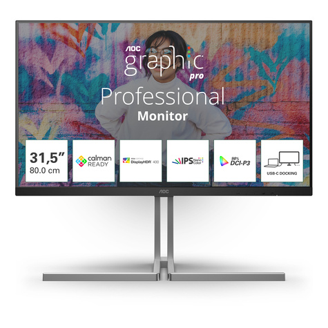 AOC U32U3CV - Graphic Pro Series - LED monitor - 4K - 32" - HDR