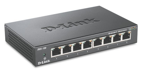 D-Link D-Link DGS-108 Zwart