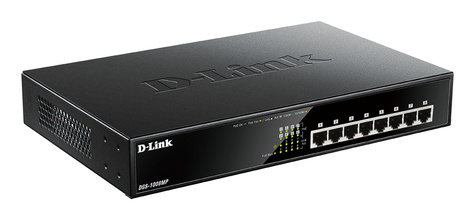 D-Link DGS-1008MP 8-Port PoE+ (140W) Gigabit Switch