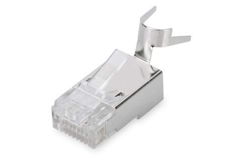DIGITUS DIGITUS Modulaire stekker voor ronde kabel, CAT 6A, afgeschermd, Doorvoerconnector