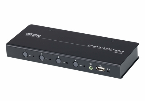 ATEN ATEN CS724KM USB Boundless KM Switch - keyboard/mouse/USB/audio switch - 4 ports