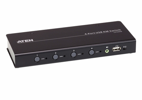 ATEN CS724KM USB Boundless KM Switch - keyboard/mouse/USB/audio switch - 4 ports