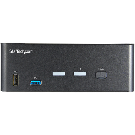 STARTECH 2 Port  Dual Monitor KVM HDMI Switch, 4K 60Hz Ultra HD HDR, Desktop Hub 4K HDMI 2.0 KVM Schakelaar met 2 Port USB 3.0 (5Gbps)