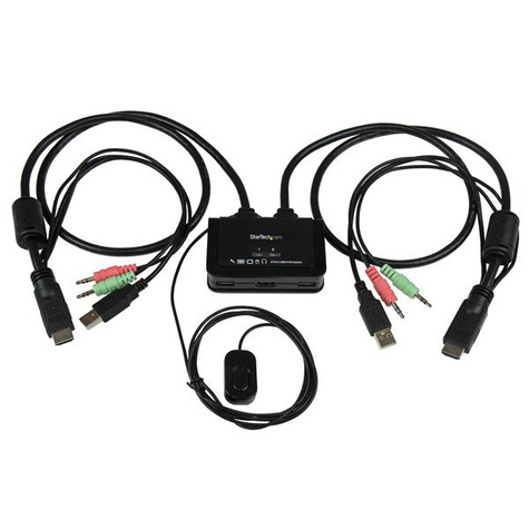 STARTECH STARTECH StarTech.com 2-poorts USB HDMI-kabel KVM-switch met audio en remote switch