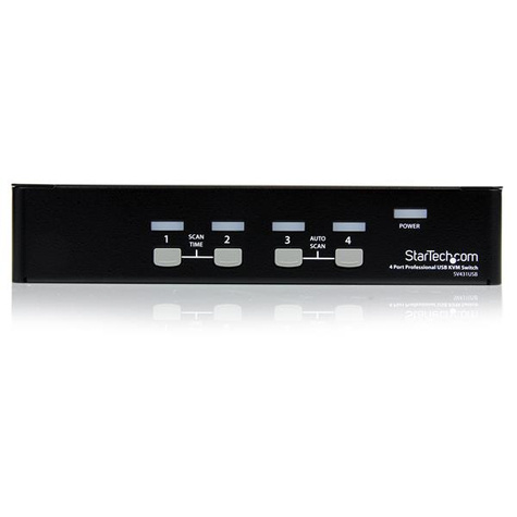 STARTECH 4-poort Professionele VGA USB KVM-Switch met Hub - KVM-schakelaar - 4 x KVM port(s)