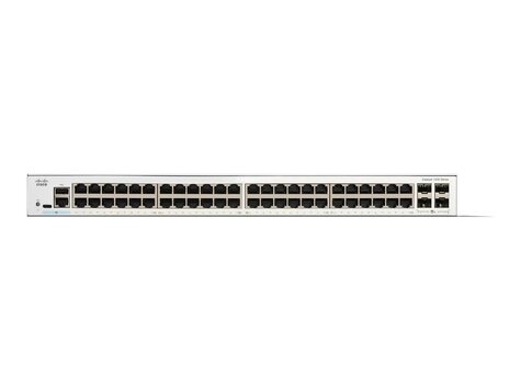 Cisco Catalyst 1200-48T-4X - Switch - L3 - intelligent - 48 x 10/100/1000Base-T + 4 x 10 Gigabit SFP+ - rack-uitvoering