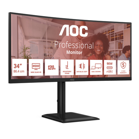 AOC CU34E4CV 34" 3440x1440