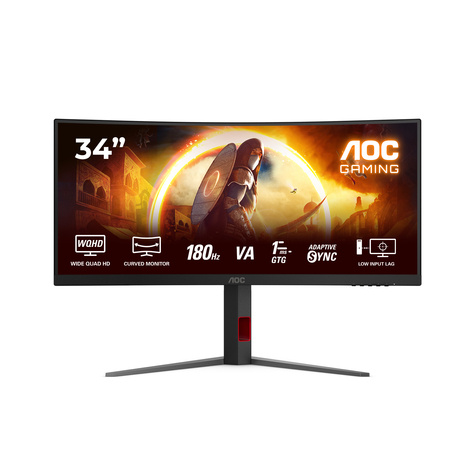 AOC 86.4cm (34") CU34G4 21:09 HDMI+DP black/red