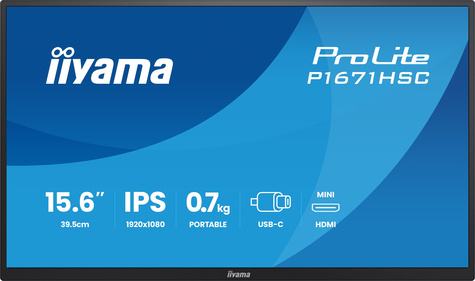 Iiyama 15 6i LCD Portable monitor 1920 x 1080