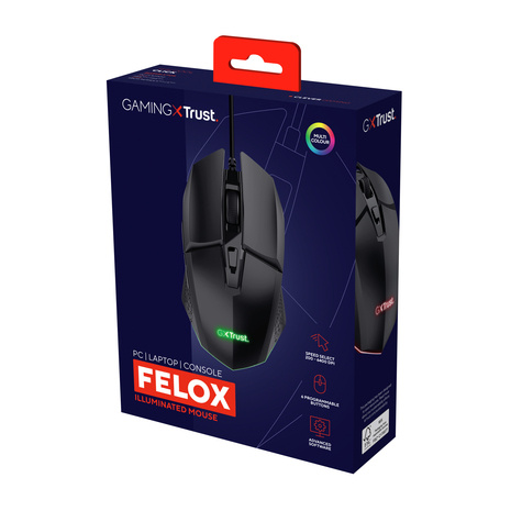 Trust GXT109 FELOX GAMING MOUSE BLACK