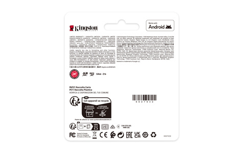 Kingston 128GB microSDXC Canvas Select Card+ADP