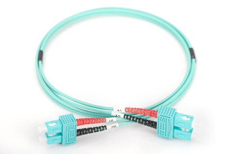 DIGITUS LWL Multimode OM 3 Patchkabel, SC / SC - patch cable - 1 m