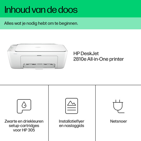 HP Deskjet 2810e All-in-One - Multifunctionele printer