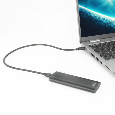 ACT USB-C M.2 NVMe / PCIe SSD Enclosure tool-free