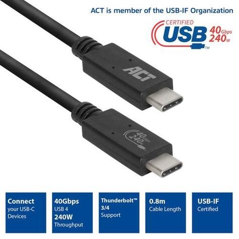 ACT USB-C Connection Cable USB 4