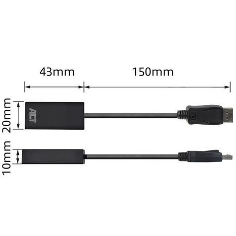 ACT Adapter DisplayPort male - HDMI female