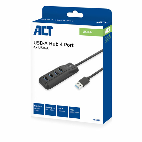 ACT USB-A hub 3.0 4 port USB-A