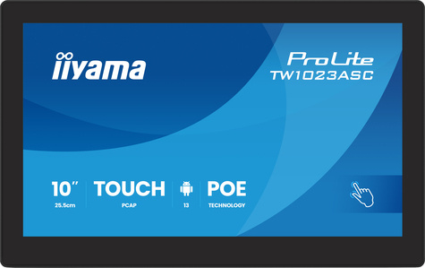 Iiyama 10 1i LCD Panel-PC with Android and PoE Projective Capacitive BezelFree
