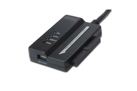 DIGITUS DA-70325 - USB3.0 naar SATAII + 3,5" IDE-adapterkabel Voedingseenheid (12V/2A) meegeleverd.