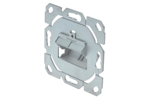 DIGITUS Professional DN-93831 - Face plate for Keystone Jacks, 2x RJ45 80x80 frame, 50x50 central plate, design comptible