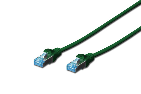 DIGITUS CAT 5e SF-UTP patchkabel, PVC AWG 26/7, lengte 1 m, kleur groen