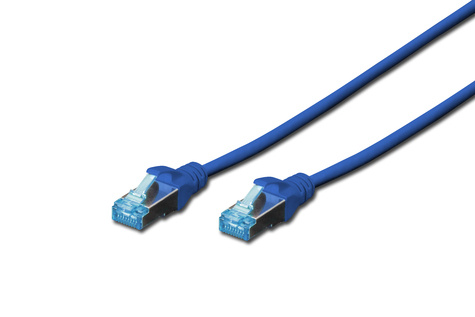 DIGITUS CAT 5e SF-UTP patchkabel, koper, PVC AWG 26/7, lengte 3 m, kleur blauw
