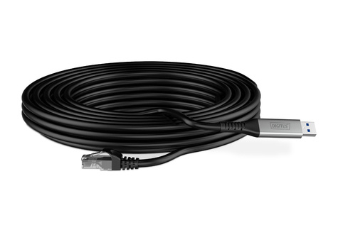 DIGITUS USB-A - RJ45 CAT 6A S/FTP-kabel, 1 Gbit/s, 5m USB 3.2 Gen1, LSZH-mantel