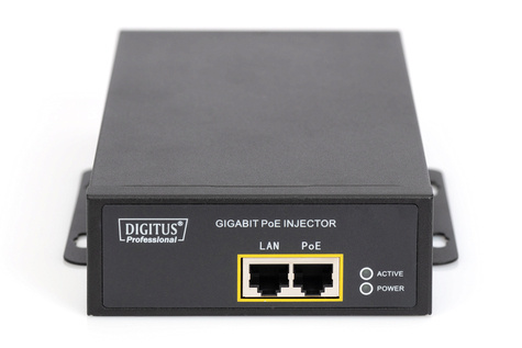 DIGITUS Gigabit Ethernet PoE++ Injector, 802.3bt Power pins: 4/5(+),7/8(-) and 3/6(+), 1/2(-), 95W
