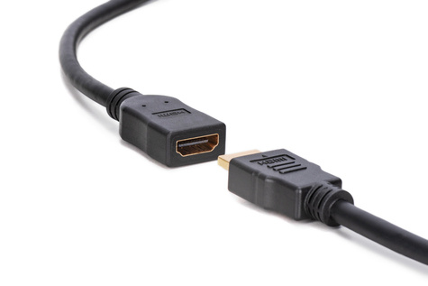 DIGITUS HDMI High Speed extension cable, type A M/F, 5.0m, w/Ethernet, Full HD 60p, gold, bl