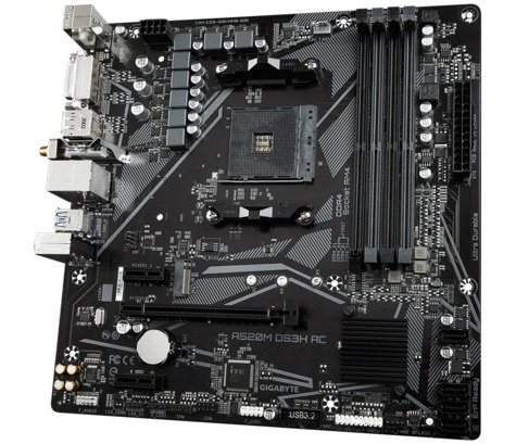 Gigabyte A520M DS3H AC (A520,AM4,mATX,DDR4)