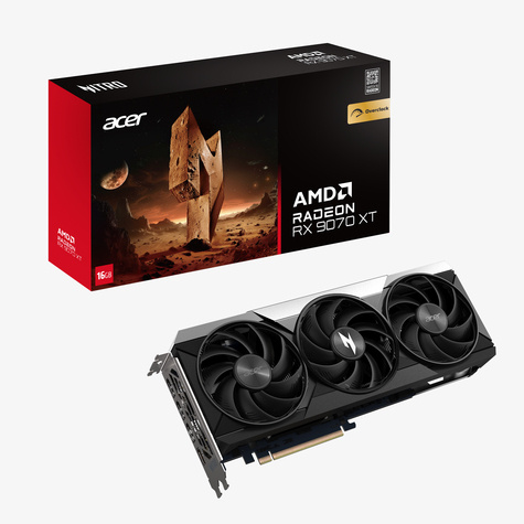 Acer Acer Nitro Radeon RX 9070 XT OC 16GB Graphics Card - 16GB GDDR6 - HDMI/3xDP - 2.5 slot - 3x FAN