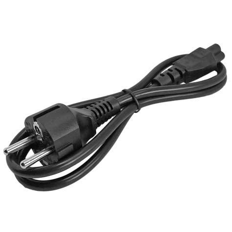 STARTECH 1m Laptop Stroomkabel, EU Schuko naar C5, 2.5A 250V, 18AWG, Notebook / Laptop AC Vervangkabel