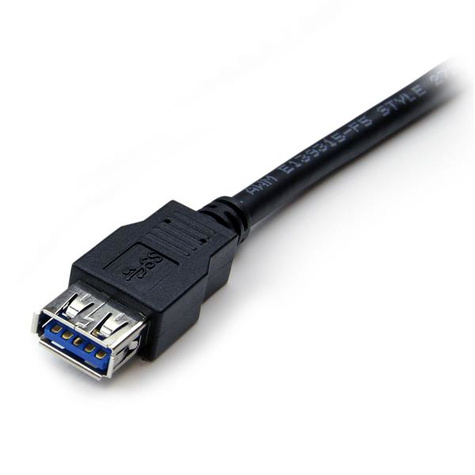 STARTECH 2 m SuperSpeed USB 3.0 verlengkabel A naar A - M/F - zwart - USB-verlengkabel