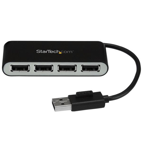 STARTECH STARTECH 4-poorts draagbare USB 2.0 hub - compacte mini USB Hub - Hub - 4 x USB 2.0 - desktop