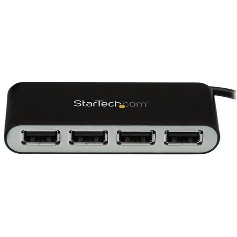 STARTECH 4-poorts draagbare USB 2.0 hub - compacte mini USB Hub - Hub - 4 x USB 2.0 - desktop