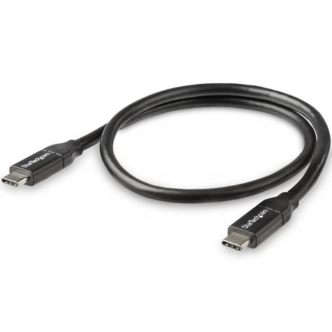 STARTECH 50 cm USB-C naar USB-C kabel met 5A/100W Power Delivery - M/M - wit - 0,5 m