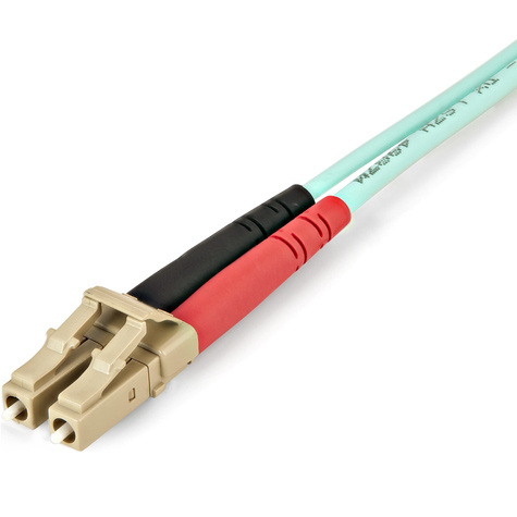 STARTECH Aqua OM4 Duplex Multimode Fiber - 16 ft / 5m - 100 Gb - 50/125 - OM4 Fiber
