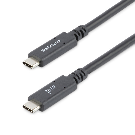 STARTECH 1,8 m USB-C naar USB-C kabel met 5A/100W Power Delivery - M/M - USB 3.0 (5Gbps)