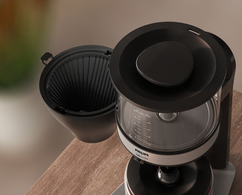 Philips Coffee maker Cafe Gourmet with Glass jug - Black