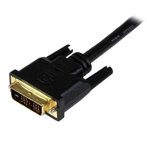 STARTECH 1,5 m HDMI-naar-DVI-D-kabel - M/M - Adapterkabel - DVI-D male naar HDMI male - 1.5 m - beschermd - zwart