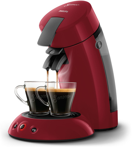 Philips Philips Coffee machine New Senseo Original basic Rio Red WE settings