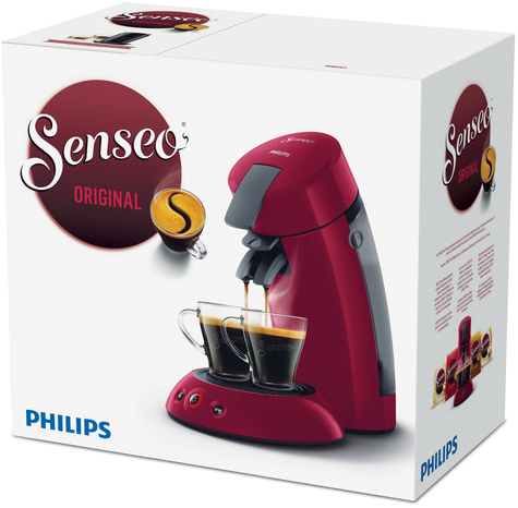 Philips Coffee machine New Senseo Original basic Rio Red WE settings
