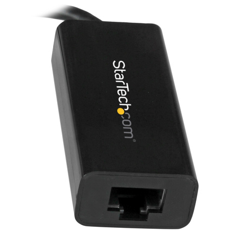 STARTECH USB C to Gigabit Ethernet Adapter - Black - USB 3.1 to RJ45 LAN Network Adapter