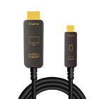 LogiLink USB 3.2 Gen2 C --> HDMI 15.00m 4K Zwart