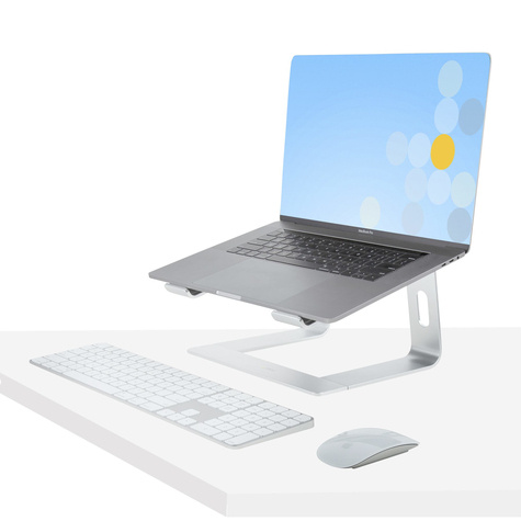 STARTECH Laptop Standaard Bureau, Aluminum, Zilver, Max 5kg