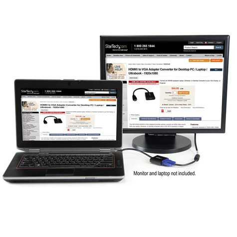 STARTECH HDMI naar VGA adapter converter voor desktop pc / laptop / ultrabook